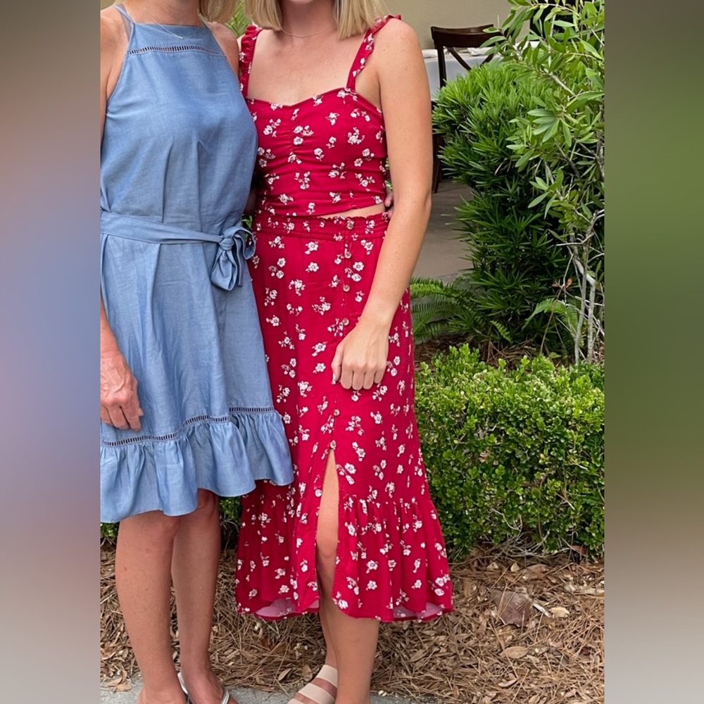 Two-Piece Floral Dress